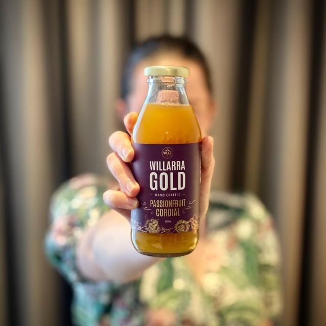@willarragold hand crafted passionfruit cordial label design. Grown and produced in the Southern Forests region of Western Australia @genuinelysouthernforests #graphicdesign